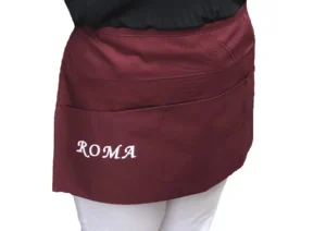 Tablier au nom du restaurant